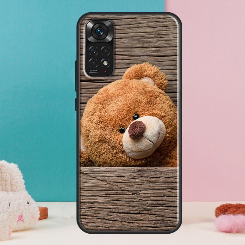 Милый чехол-медведь для Xiaomi Redmi Note 14 13 12 Pro 11 9 10 9S 10S 11S 12S Redmi 14C 13C 10C 12C