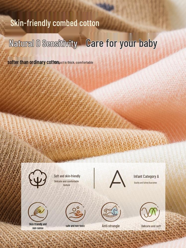 Xiyu Jia Осень/Зима Детские носки из гребенного хлопка - Милый 3D мультяшный дизайн для мальчиков и девочек