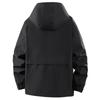 Plus Size 5XL-12XL Autumn Waterproof Trench Coat for Men Oversize Windbreaker Hooded Casual Men's Black Jackets