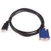 6-футовый золотой штекер HDMI к VGA Hd-15, 15-контактный кабель-адаптер, 1,8 м, 1080P