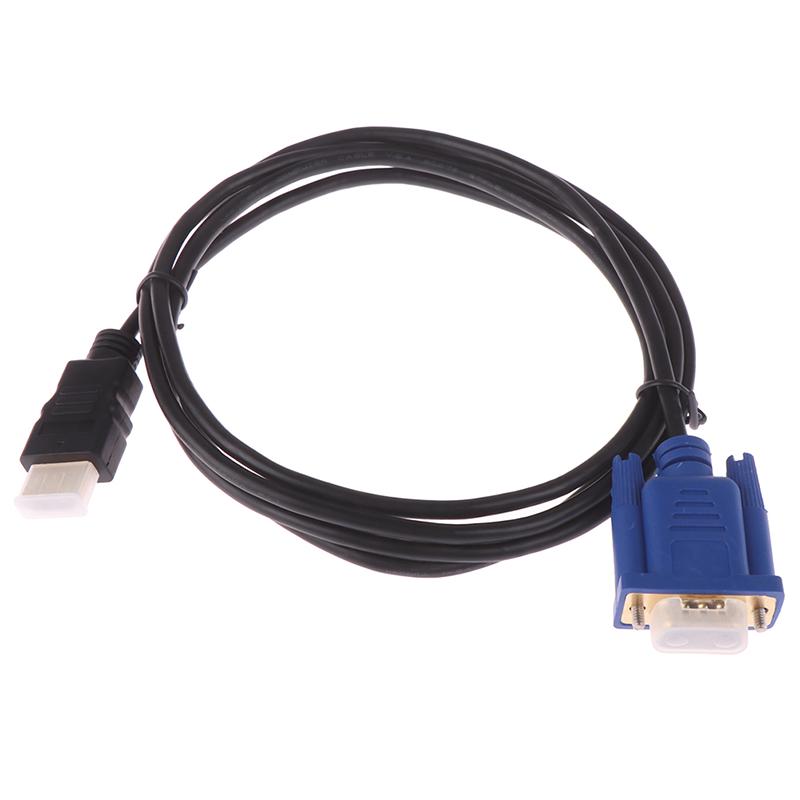 6-футовый золотой штекер HDMI к VGA Hd-15, 15-контактный кабель-адаптер, 1,8 м, 1080P