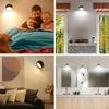 LED Wall Mounted Lights with Remote Wireless Magnetic Wall Sconces 3 Color Dimmable USB Rechargeable for Bedroom Bedside Light