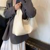 Tote Bag Retro PU Tote Bag Korean Style Underarm Packs Sweet Large Capacity Handbag  Office Worker