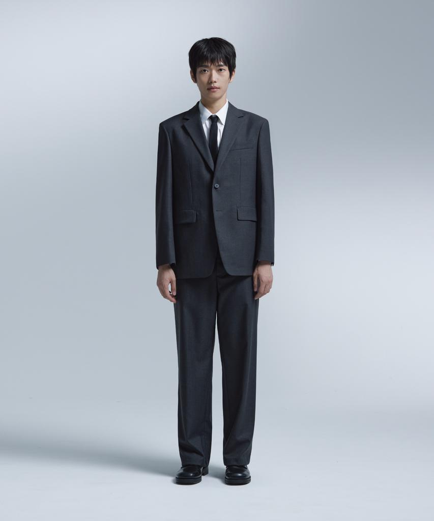 NONBLANK Loose Fit Pants_Charcoal Grey