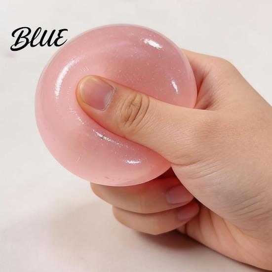 Tension Relief Toy 1/3/4Pcs Coconut Oil Stress Ball Slow Rising Clear Soft Rebound Fidget Squeeze Non-Sticky Improving Focus Relaxation Stretchy