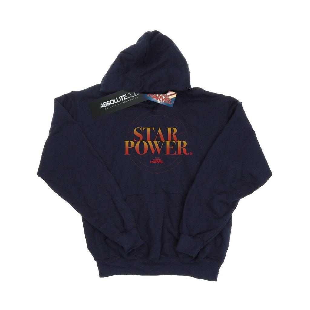 Marvel Boys Captain Marvel Star Power Hoodie