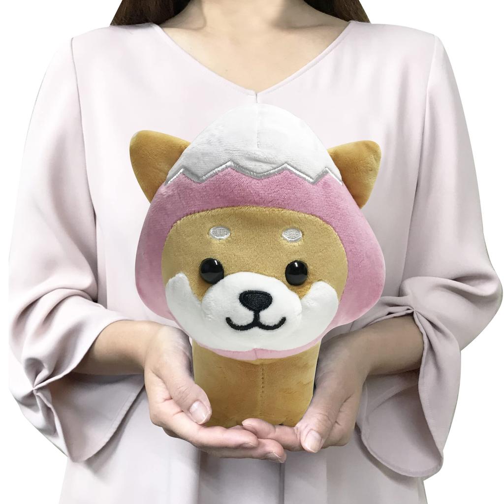 Подушка-талисман для путешествий Mameshiba, милая, мягкая и пушистая собака, сиба-ину, Mameshiba Healing (Монтана. Версия Фудзи РозовыйБольшой)