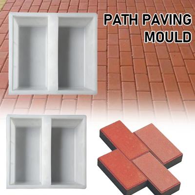 Пластиковая садовая дорожка Форма для мощения цементом Форма для дорожного бетонного покрытия Форма для самостоятельного ручного мощения дорожной дорожки Форма для цементного кирпича