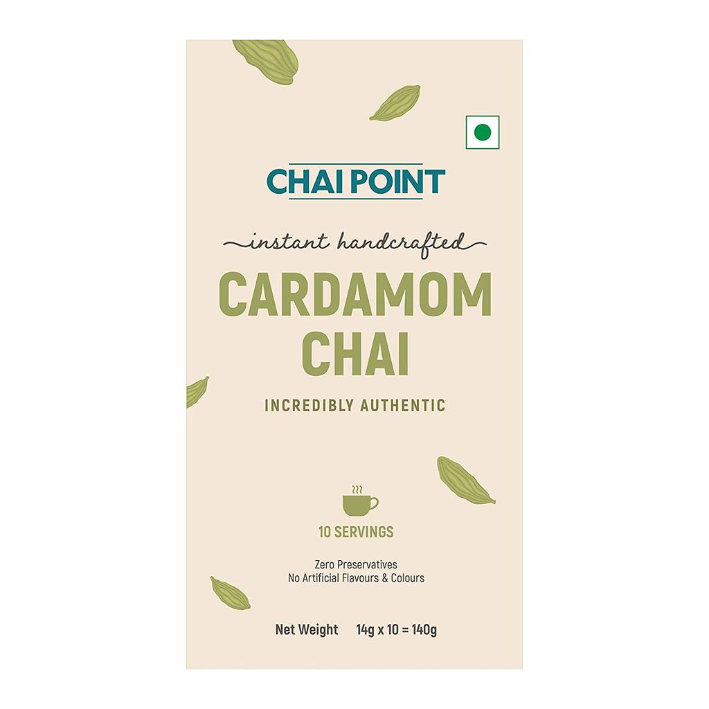 Instant Tea with Cardamom (10 Pack, 14 G), Instant Cardamom Tea, Chai Point