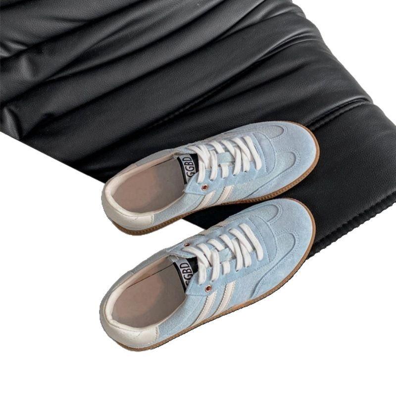 2025 лето и осень виноградная мама с теми же немецкими тренировочными туфлями женские ретро тренд универсальная цветовая гамма платформа повседневная спортивная обувь