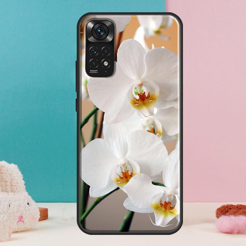 Цветной чехол с цветами орхидеи для Xiaomi Redmi Note 13 12 Pro 14 11 9 10 9S 10S 11S 12S Redmi 14C 13C 10C 12C