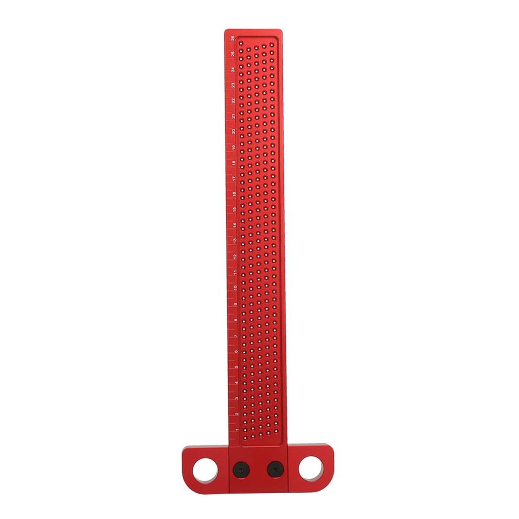 T Type Square Ruler Woodworking Aluminum Alloy Scriber Measuring Carpentry Marking Tool(T 260)