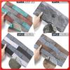 6PCS 15X30CM Waterproof Wall Sticker PVC Tile Sticker Oil-proof Kitchen Wall Sticker Brick Texture