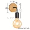 Wood Wall Lamp Vintage Sconce Wall Lights Fixture E27 Bedside Retro Vintage Lamp Industrial Decor Dining Room Bedroom Light