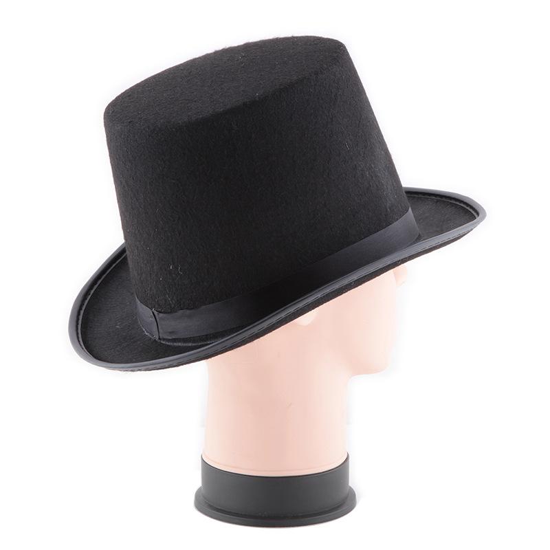 Джентльмен Шляпа Безумного Шляпника Костюм для Хэллоуина Фетровая Шляпа Волшебника Цилиндр для Женщин Мужчин