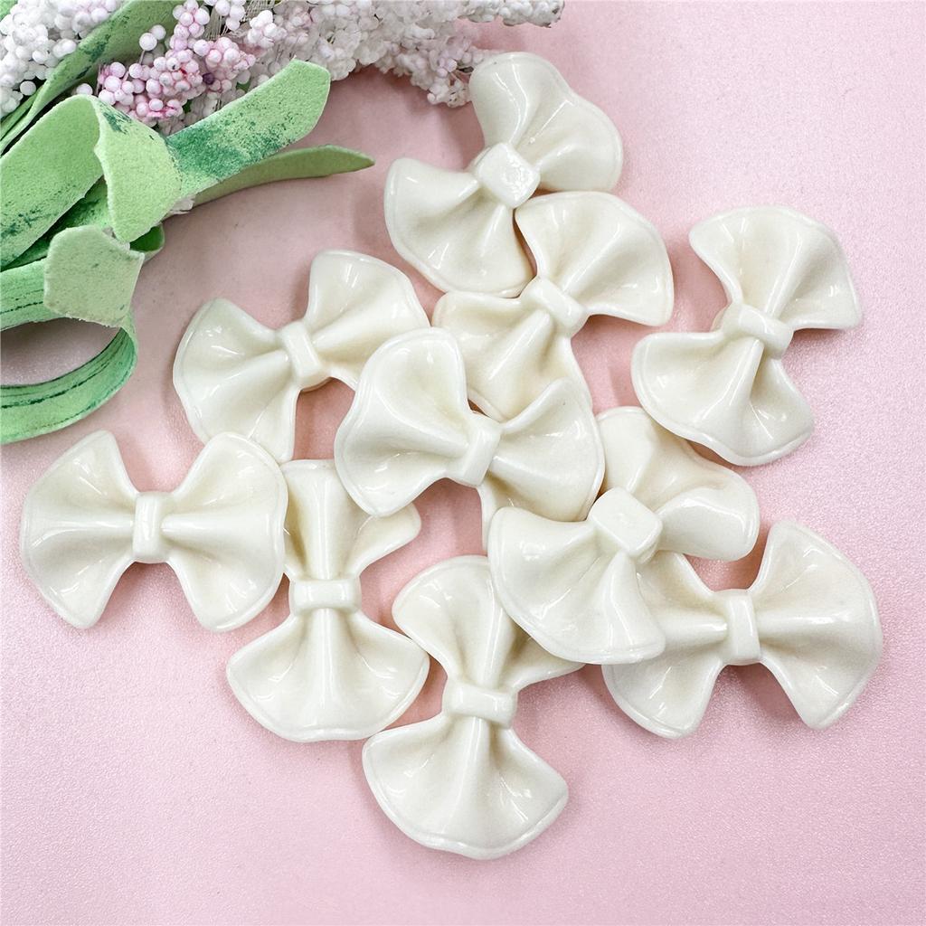 Мультяшные ожерелья, ювелирные изделия, маркировка для сережек 31,5*23,4 мм, большие бусины в форме банта, акрил, сделай сам, материалы для ручной работы, мода, 10 шт., аксессуары