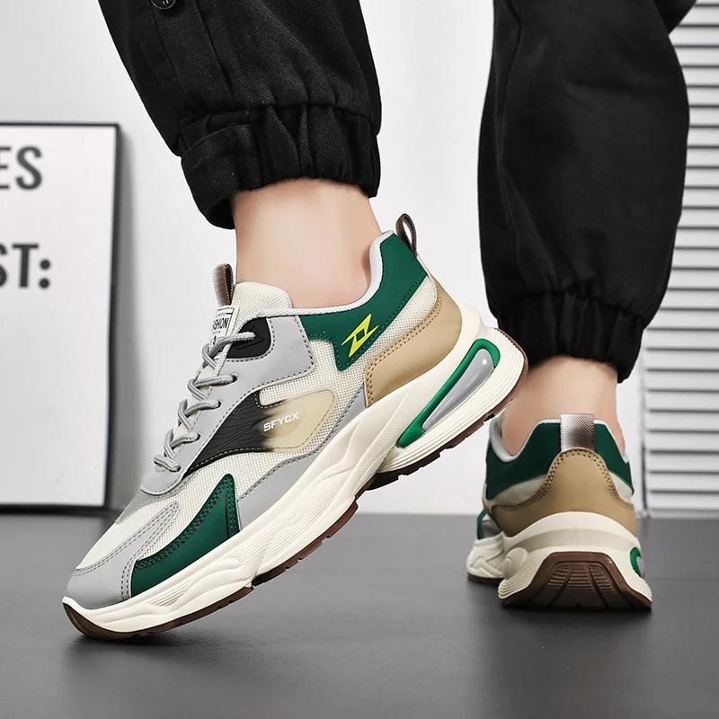 Men's Mesh Sneakers Fashionable Summer Breathable Deodorant Tennis Shoes Casual Comfortable Men Platform Shoes Zapatillas Hombre