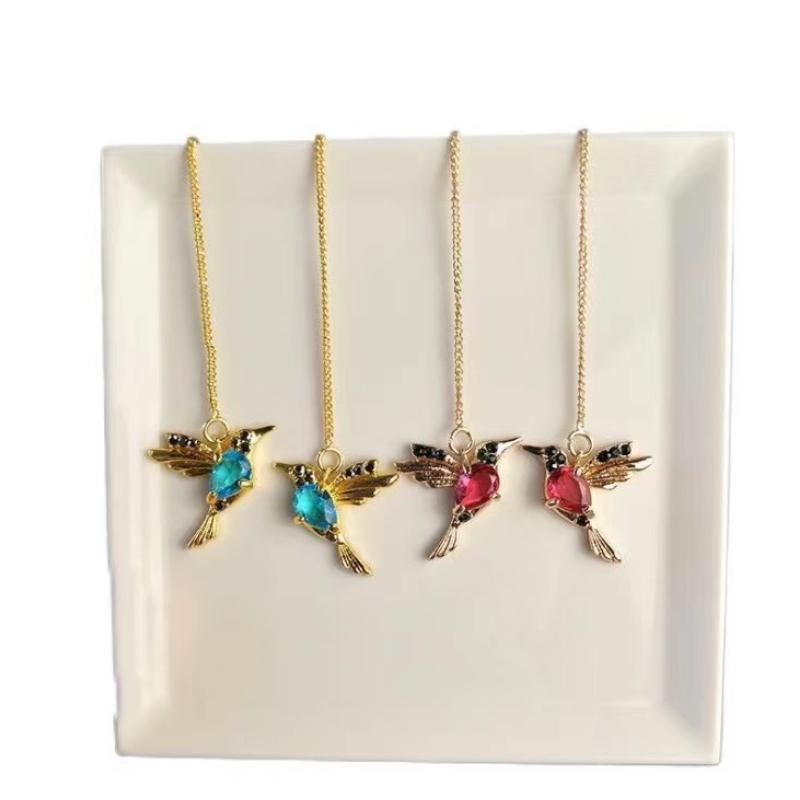 Luxurious Unique Long Drop Earrings Bird Pendant Tassel Crystal Pendant Earrings Ladies Jewelry