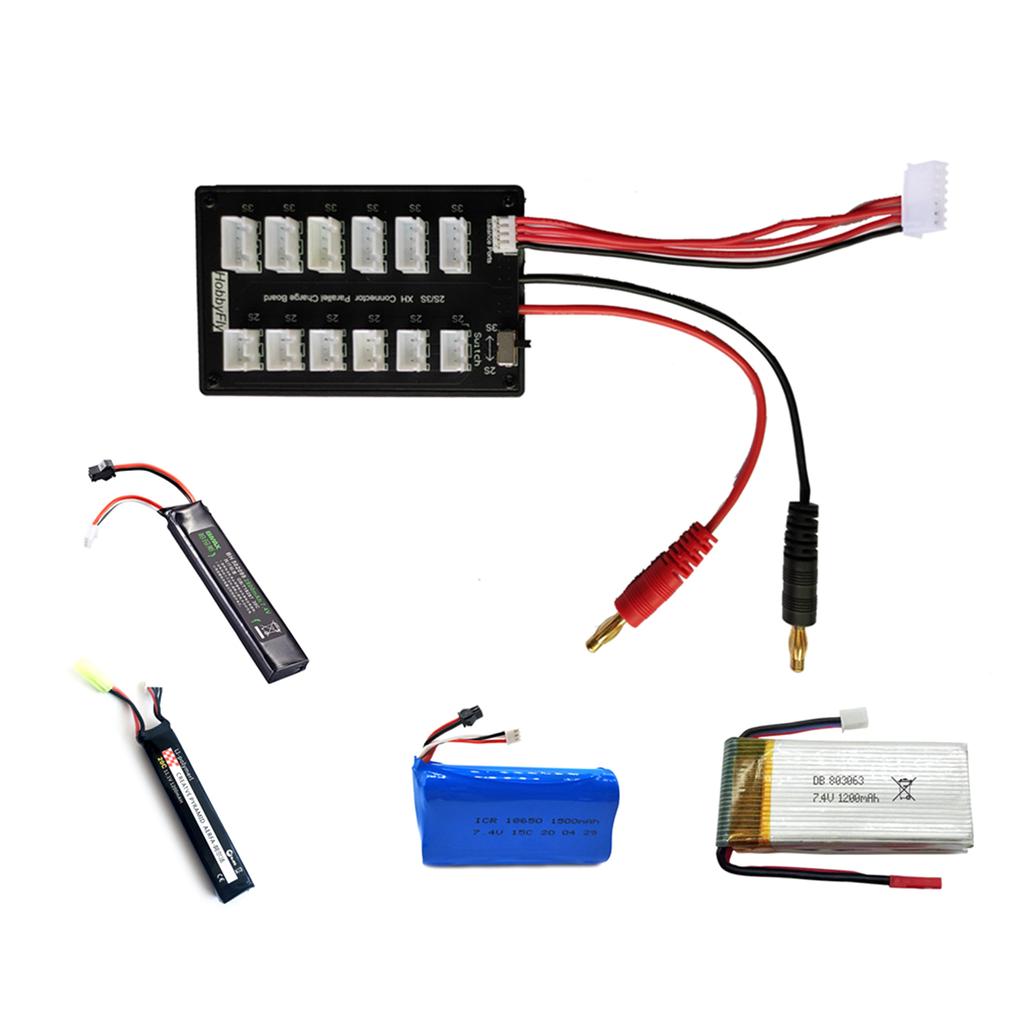 Плата зарядной пластины 2S-3S, плата параллельной зарядки, многопараллельная сбалансированная зарядная плата 6 в 1, плата расширения для Imax B6