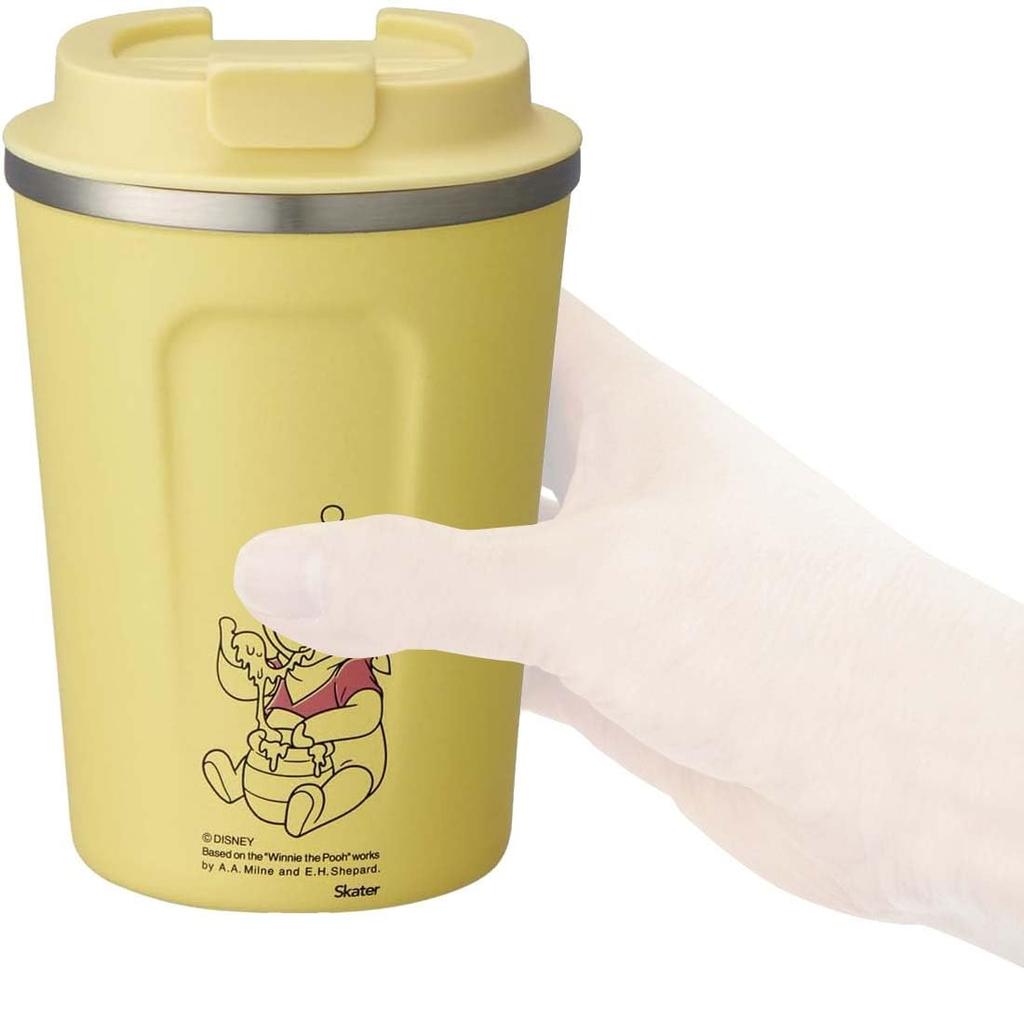 Skater Coffee Tumbler 350ml Insulated Stainless Steel Tumbler Mug Disney Winnie the Pooh Cafe STBC3F-A