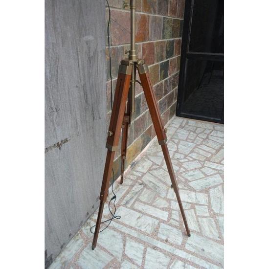 Антикварный прожектор со штативом, напольный прожектор, современная студия со штативом, регулируемая подставка, напольный прожектор, промышленный коричневый домашний декор