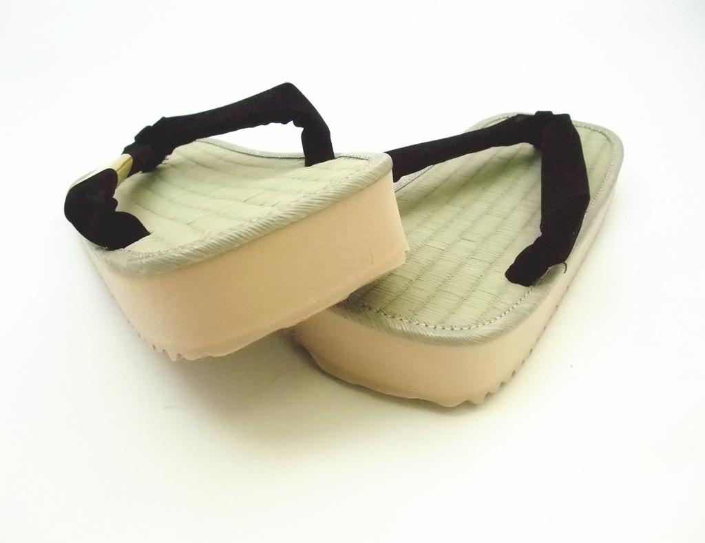 Асакуса Кимоно Сити в складном сетта размер губчатая подошва повседневная одежда или обувь Rush гэта сандалии кимоно юката черный [Сделано в Японии] Мужская <<LL large> >