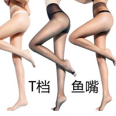 T Crotch Летние сексуальные открытые носки Core Silk Fish Mouth с открытым носком ультратонкие экстра-файловые колготки, женские чулки оптом