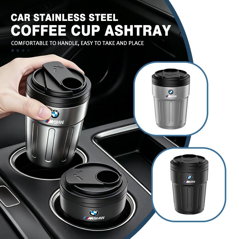 Universal Portable Car Stainless Steel Ashtray Cup Holder For BMW M3 M5 X3 E93 F10 F20 F30 F40 F15 F25 F26 F31 F49 F86 VM4