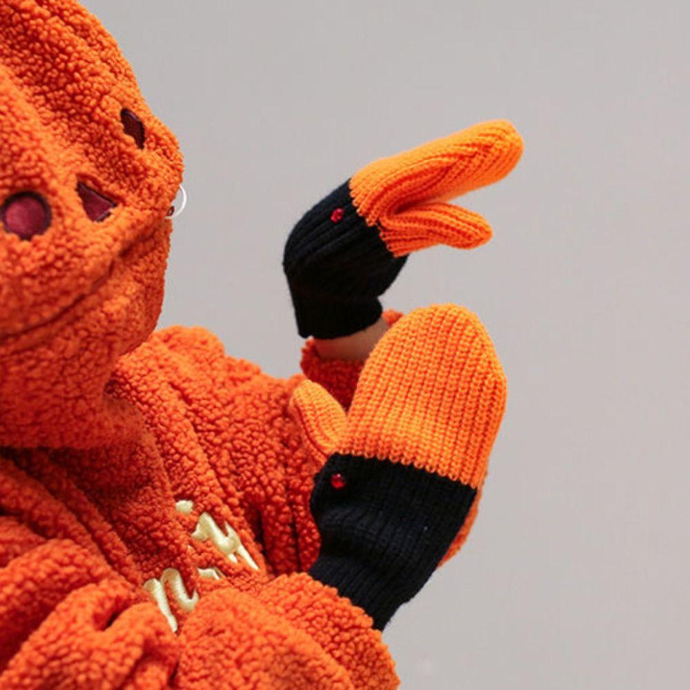 Creative Swan Gloves Long Knitted Goose Gloves Fashion   Girls