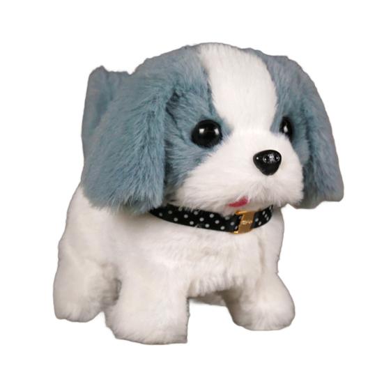 Детская электрическая плюшевая игрушка-собака, ходящая, лающая, виляющая хвостом, интерактивная игрушка-щенок, плюшевая игрушка, образовательная игрушка-симулятор животного для малышей, мальчиков и девочек