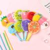 2Pcs Folding Fan Cartoon Fruit Folding Pattern Handheld Fan Lightweight Summer Cooling Fan for Children Gift