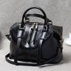 New Spring and Summer Hand-carrying Retro European and American Cowhide Boston Women's Bag Trendy Leather One-shoulder Crossbody Bag
