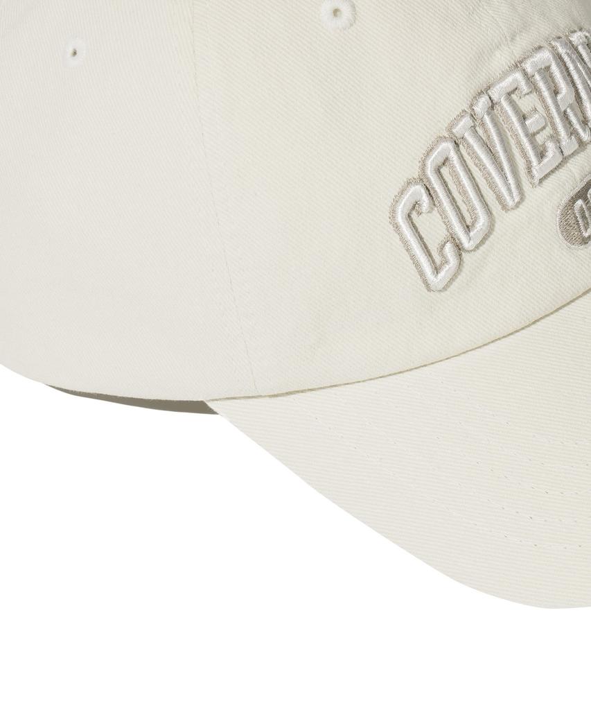 COVERNAT [Cozy Fit] Arch Logo Volume Embroidered Ball Cap Ivory