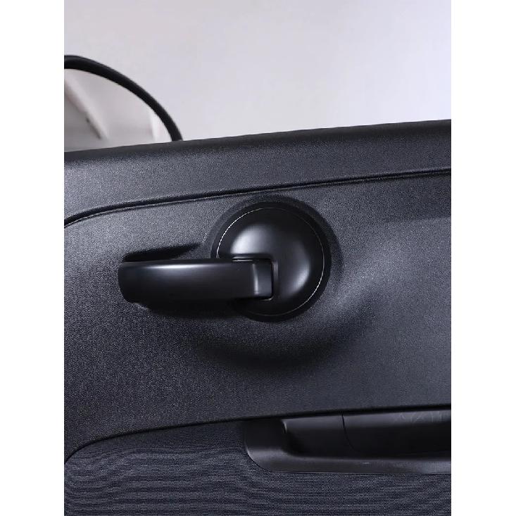 For Fiat 500 2010-2024 ABS Carbon Fiber Car Inside Handle Panel Frame Cover Trim Sticker Car Accessories