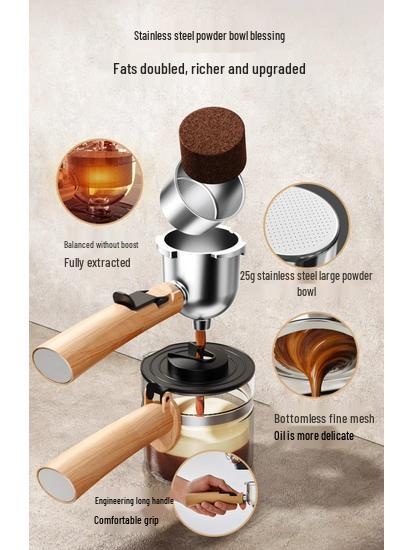 Little Bear Semi-Automatic Espresso & Coffee Maker for Home and Office