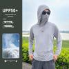 Men's UV Protection Quick-Dry Fishing Suit - Lightweight Summer Ice Silk with Sun Protection Face Covering