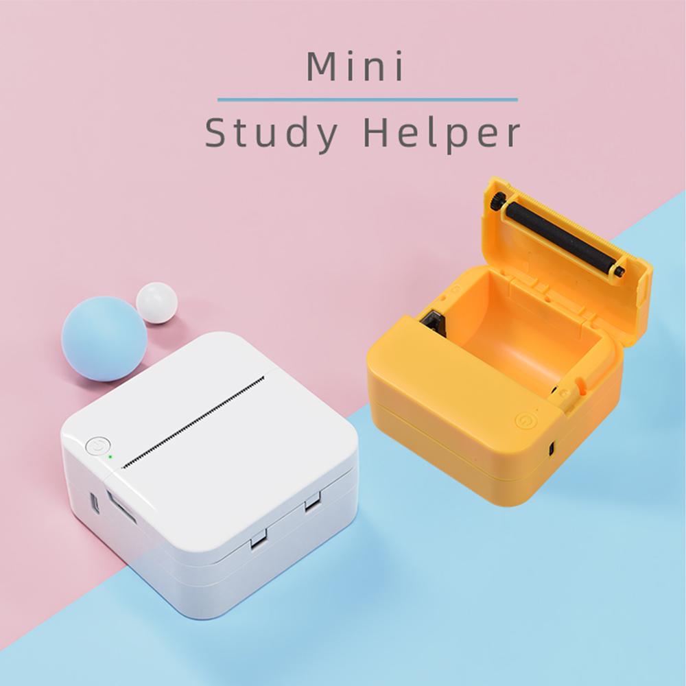 Мини карманный термопринтер P7 Многофункциональный портативный принтер для наклеек 300DPI Мгновенная фотопечать Поддержка BT для IOS Android