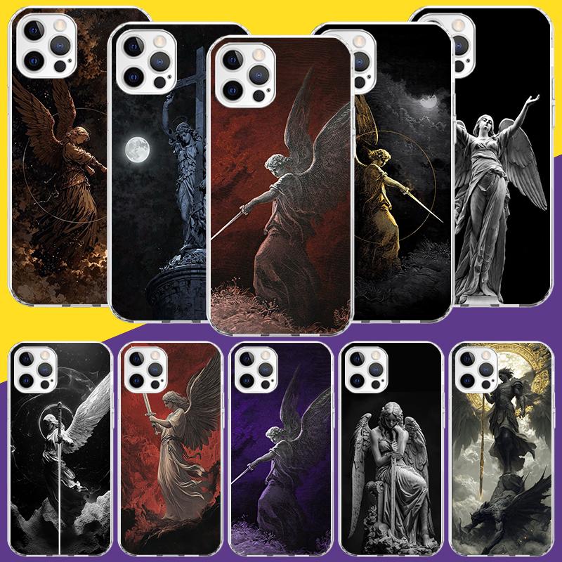 Archangel Michael Phone Case For iPhone 18 17 Air 16 15 Plus 11 14 Pro Max 13 Mini 12 7 8 + SE Pattern Art Customized Cover 17 Air