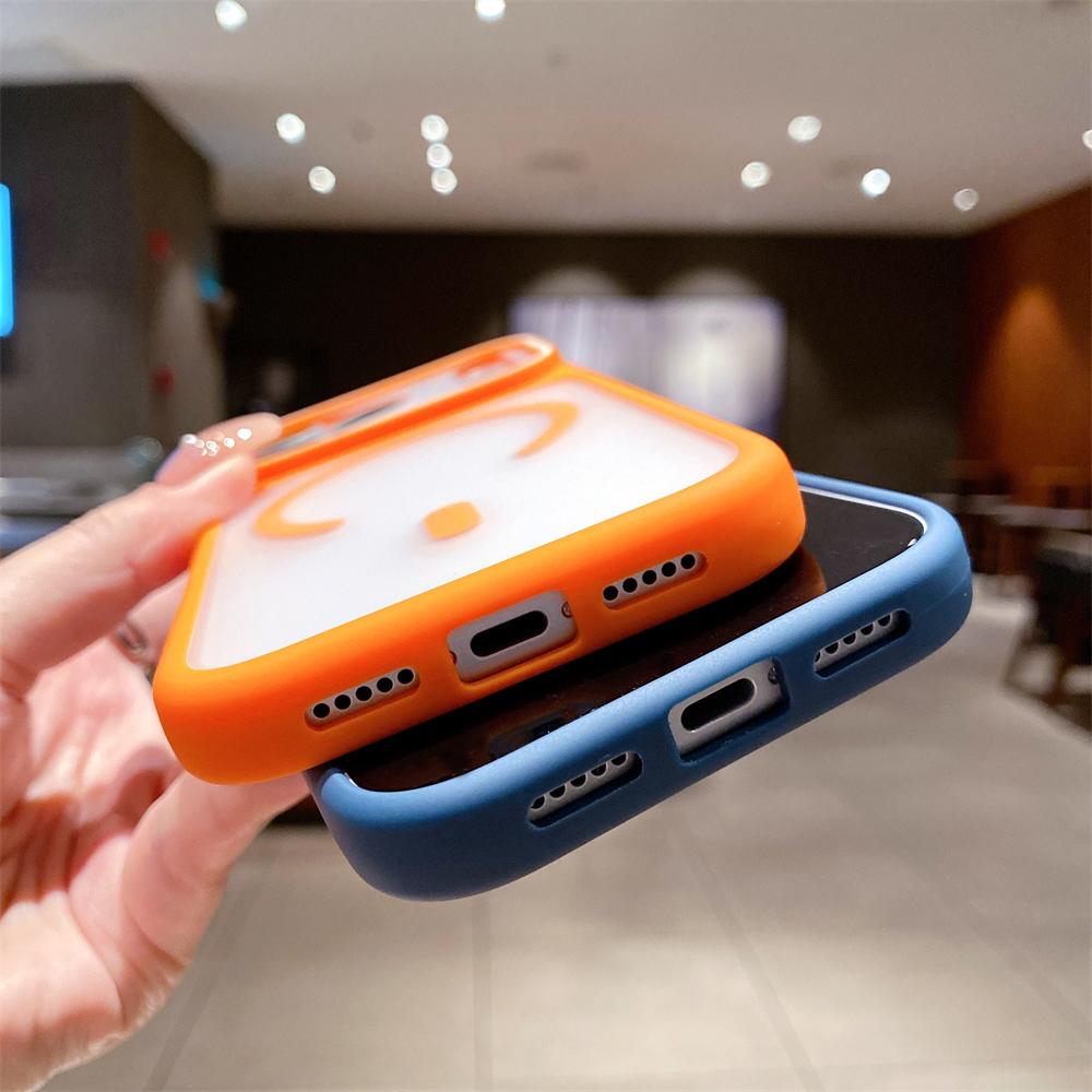 Роскошный матовый полупрозрачный магнитный чехол для Magsafe для iPhone 17 16 15 14 13 12 11 Pro Max Plus Беспроводная зарядка TPU Чехол