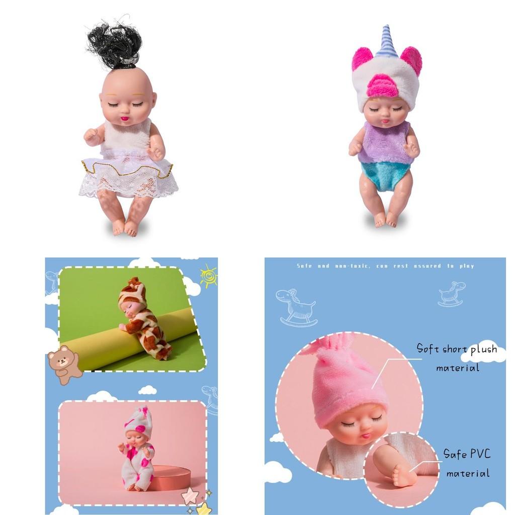 Реборн Спящая Кукла Девочка ПВХ BJD Игрушка с Подвижными Суставами и Мягкой Одеждой