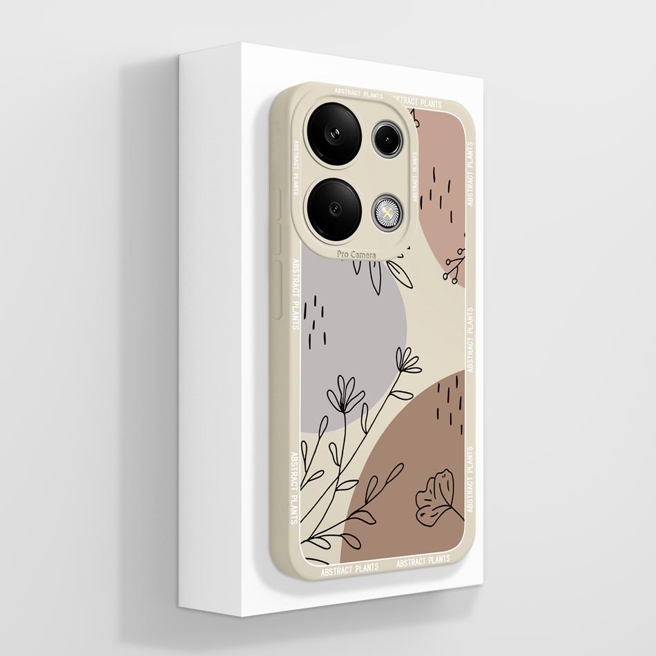 For Poco M6 Pro Case Oil Painting Phone Cover Soft Liquid Silicone Shockproof Bumper For Xiaomi Poco M6 Pro 4G Carcasa Protector