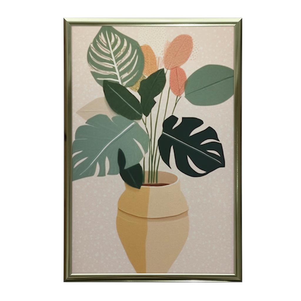 Roślina W Doniczce Boho Roślina W Doniczce Boho, 70X100 Cm, Bez Ramy, Papier Matowy 230 Gsm