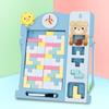 Baby Cartoon Multi-function Drawing Board Tetris Puzzle Three-dimensional Rubik's Cube Building Block Cognitive Puzzle Wooden Toy