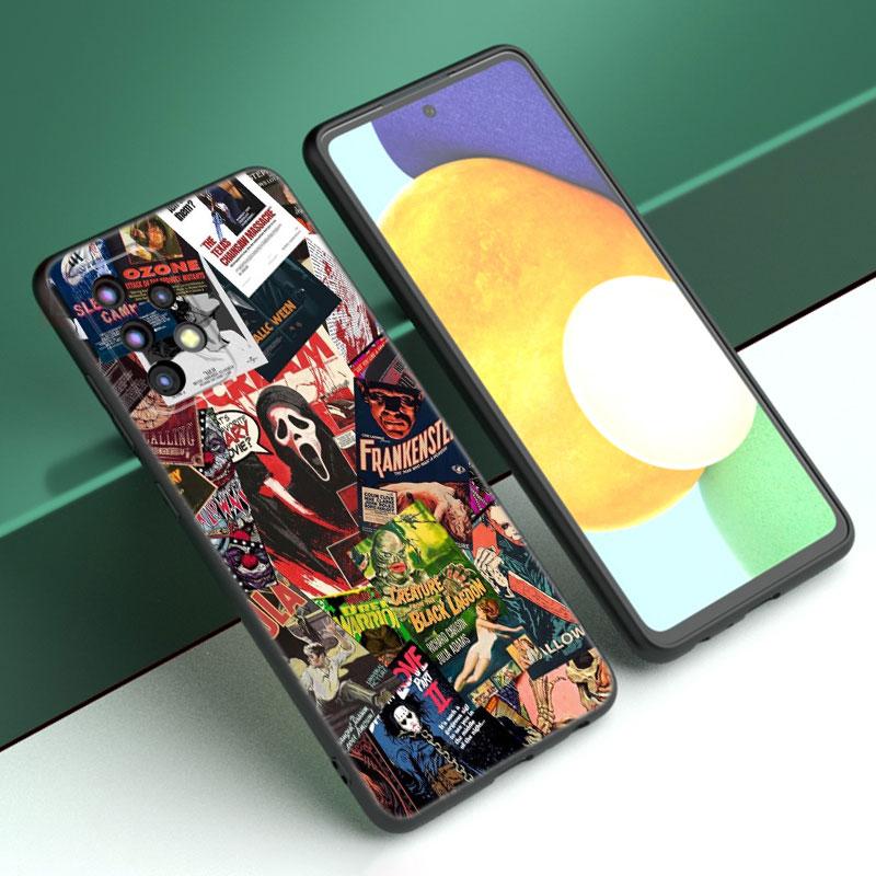 Чехол для телефона с коллажем из фильмов ужасов для Samsung A13 A22 A24 A32 A23 A25 A34 A35 A52S A53 A54 A55 A73 5G A12 A14 A15 A31 A33 A50 A51