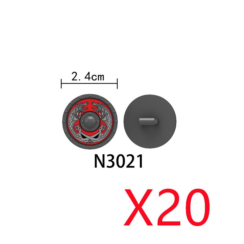 MOC Средневековые Строительные Блоки Персонаж Рыцарь Воин Набор Аксессуаров Шлем Наплечники Щит Лук Стрела Кирпич Подарок Игрушка X022