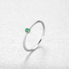 Women S925 Silver Ring Sterling Silver Color Treasure Simple Silver Jewelry Female Rings