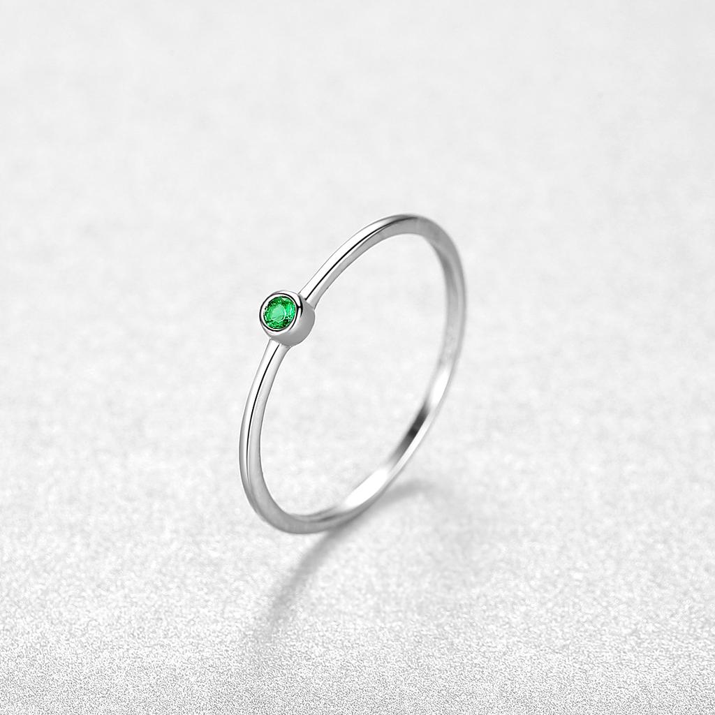 Women S925 Silver Ring Sterling Silver Color Treasure Simple Silver Jewelry Female Rings