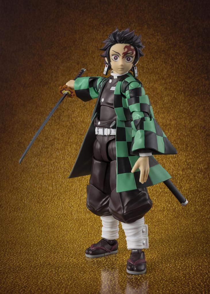 TAMASHII NATIONS Демон Kimetsu no Yaiba Тандзиро Камадо Мугендзё Решающая битва Приблизительно 140 мм ПВХ АБС Окрашенная Подвижная Фигурка S.H.Figuarts Истребитель