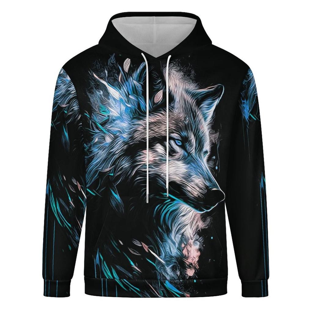 Мужская/Женская Толстовка на Осень/Зиму Тренд Простой Объемный Принт Мода Панк Стиль Американский Ретро Повседневная Свободная Толстовка