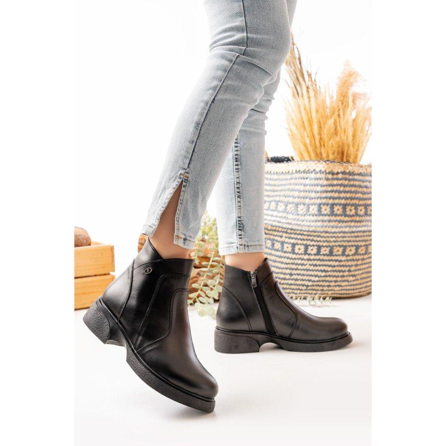 Женские повседневные ботильоны из натуральной кожи на низком каблуке